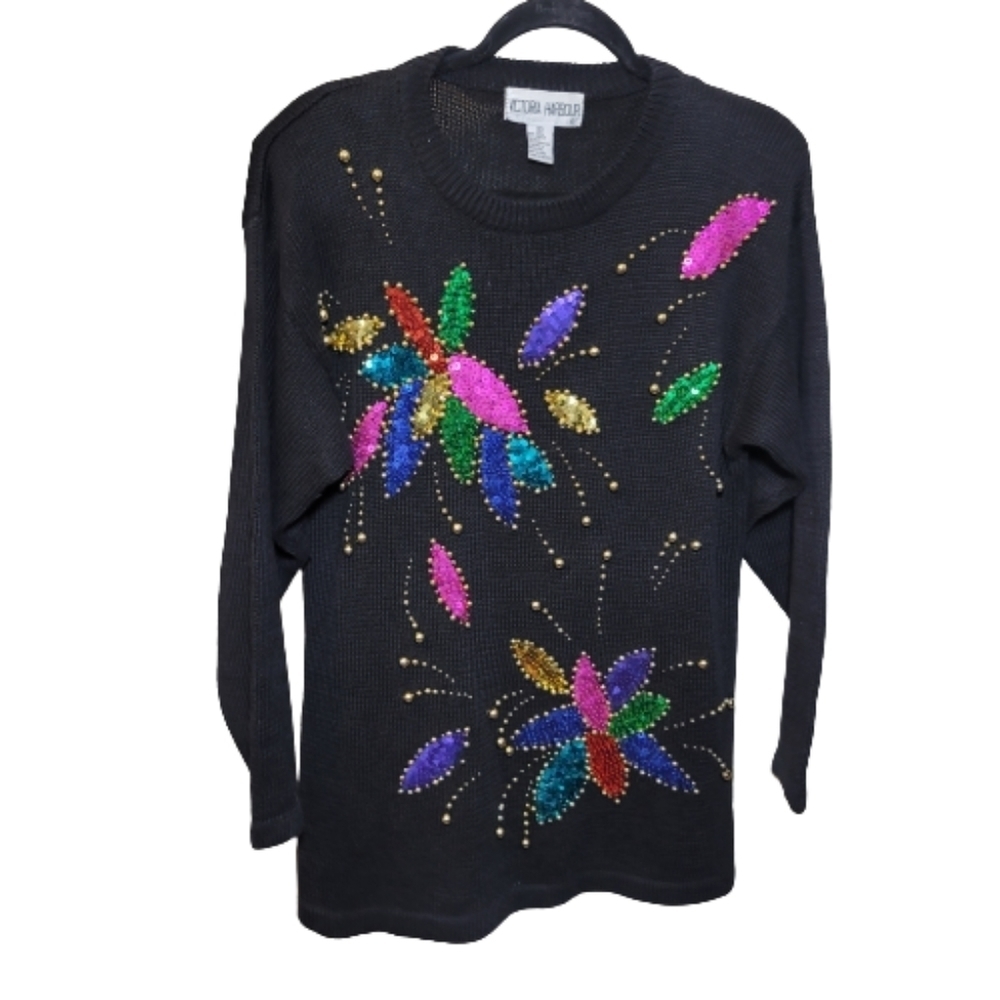 VICTORIA HARBOUR sweater tunic studs embroidery fun bright sweater Mobwife Mafia